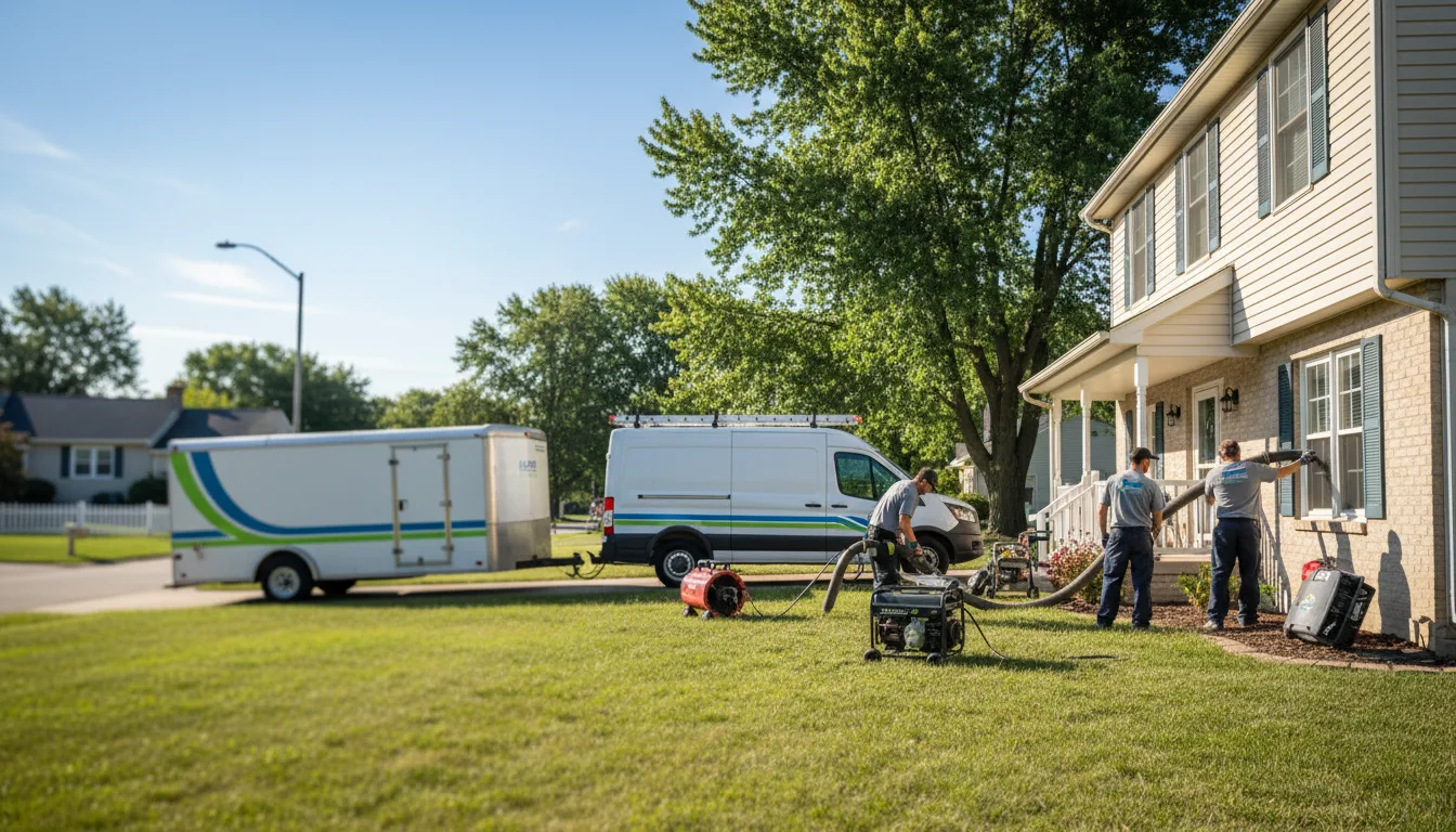 Flooded Basement Restoration And Cleanup With Repair in Edgewood, IA near me